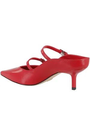 GIAMPAOLO VIOZZI Escarpins, Pointed Toe Nappa Pump With Double Strap Detail en