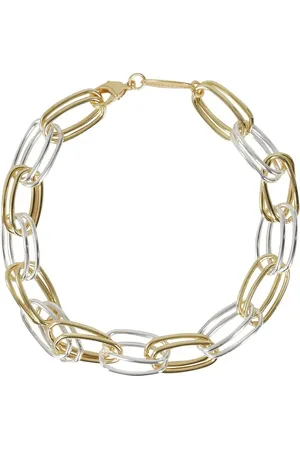 FEDERICA TOSI Bijouterie, Interlinked And Silver-Toned Necklace en