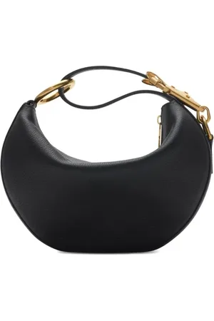 Burberry Sacs bandoulière, Crescent-Shaped Black Bag With Gold-Tone Hardware en