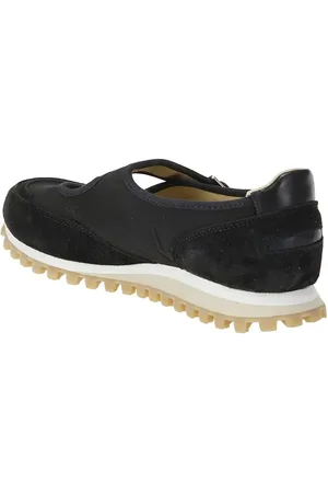 Comme des Garçons Suede And Fabric Sneakers With Strap Closure en