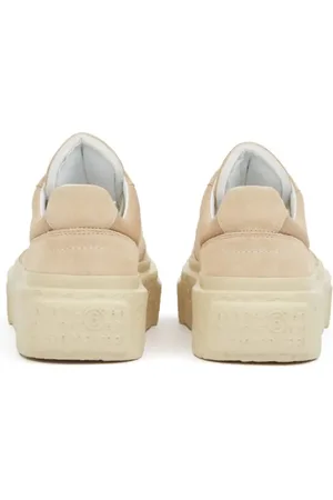 Maison Margiela Sneakers, Calf Leather And Suede Sneakers en