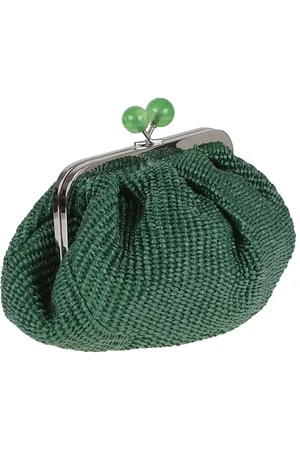 Max Mara Petits sacs à main, Small Raffia Effect Pasticcino Bag With Pleated De en