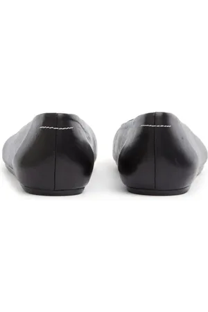 Maison Margiela Stitch-Out Leather Ballerina Shoes en