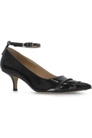 Maison Margiela Escarpins, Black Leather Decollete en