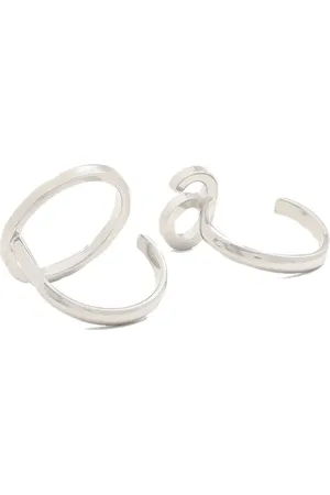 Maison Margiela Bijouterie, 6 Logo Set Of 2 Rings en