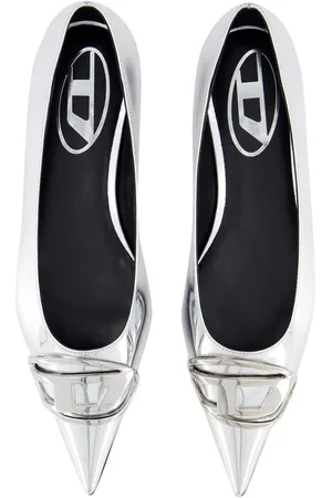 Diesel Ballerines, Dames D-Venus Ballerina Zilver en