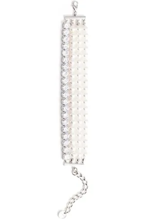 Self-Portrait Bijouterie, Pearl Diamante Bracelet en