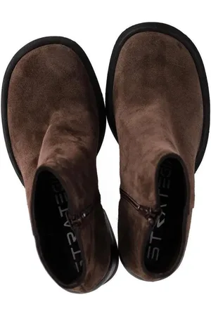 Strategia Bottes & Bottines, HOMBRE BRAUN STIEFELETTE MIT ABSATZ en