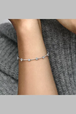 PANDORA Bijouterie, Sterling bracelet withcubic zirconia en