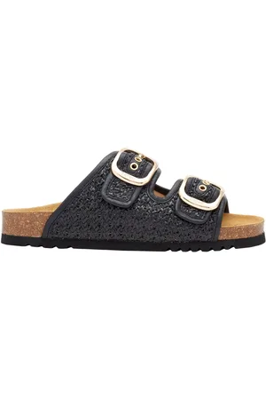Scholl Sandales, Footwear Noelle Raflea Slippers Zwart F3236 en