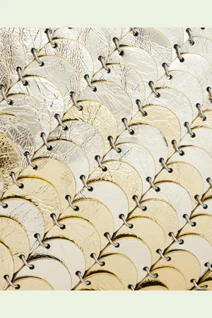 Paco rabanne Sacs à main, Tote Bag With Shimmering Metallic Discs Design en
