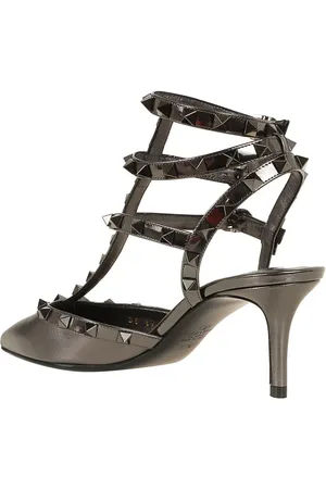 VALENTINO Escarpins, Rockstud Calfskin Black Smooth Calfskin Rockstud D en