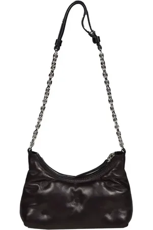 Maison Margiela Sacs bandoulière, Black Leather Glam Slam Hobo Micro Handbag en