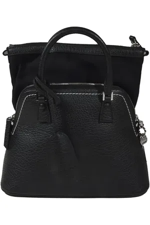 Maison Margiela Sacs bandoulière, Medium Black 5Ac Leather Crossbody Bag en