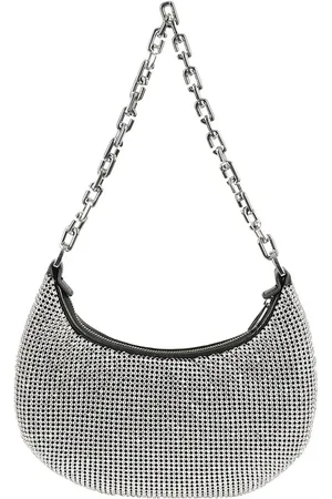 Marc Jacobs Sacs bandoulière, Crescent-Shaped Small Curve Bag With Rhinestone Em en