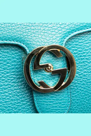 Gucci Sacs bandoulière, 2000-2015 Medium Dollar Calfskin Interlocking G Cr en
