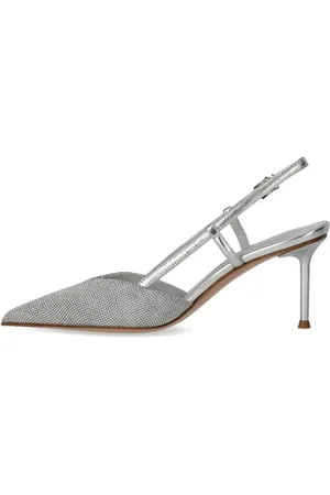 SERGIO LEVANTESI Escarpins, Giulia Silver Slingback Pump en