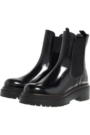 Prada Bottes & Bottines, Logo Ankle Boots en