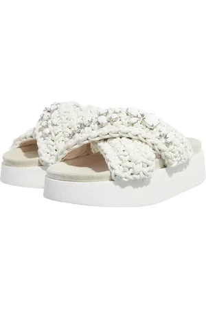 INUIKII Mules & Slides, Woven Stones Platform en