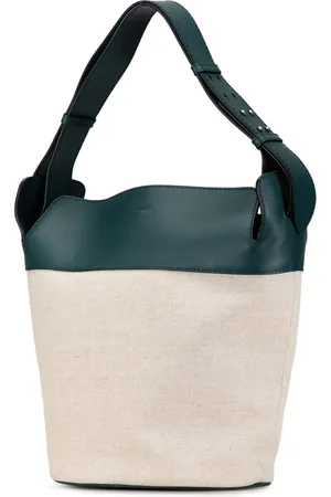 Burberry Sacs bandoulière, 2000-2017 Leather Trimmed Canvas Bucket Bag en