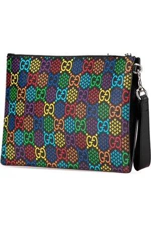 Gucci Petits sacs à main, 2016-2024 GG Supreme Psychedelic Zip Clutch en
