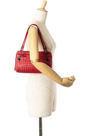 Bottega Veneta Sacs bandoulière, 2000-2018 Intrecciato Triple Zip Shoulder Bag en
