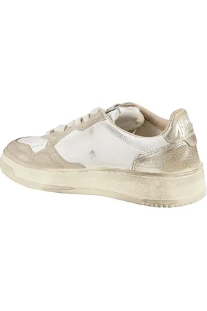 Autry Sneakers, Vintage-Inspired White Sup Vint Leather Sneakers en
