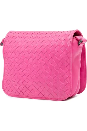 Bottega Veneta Sacs bandoulière, 2012-2024 Nappa Intrecciato Flap Crossbody en