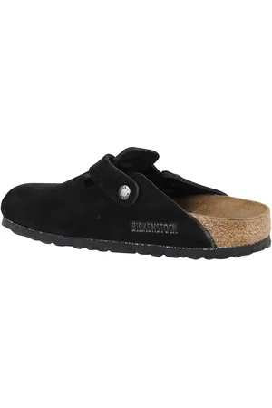 Birkenstock Mules & Slides, Boston Sfb Cork-Footbed Suede Clogs en