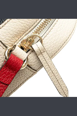 Gucci Sacs bandoulière, 2016-2024 Small Tricolor Leather Soho Disco Crossb en