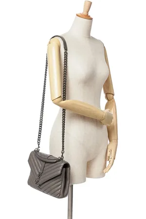 Saint Laurent Sacs bandoulière, 2016 Medium Monogram Chevron Sheepskin College Bag en