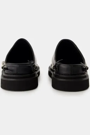 TOGA PULLA Mules & Slides, Open-Back Black Sandals With Chunky Platform en