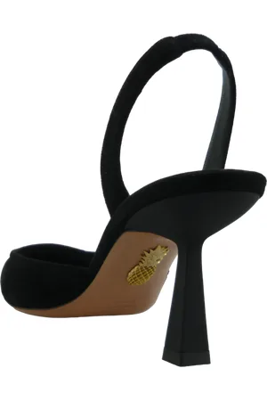 Aquazzura Escarpins, Du00E9colletu00E9 Maia in velluto a righe nere en