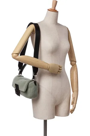 Fendi Sacs bandoulière, 2000-2010 Cashmere Baguette Satchel en