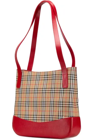 Burberry Sacs bandoulière, 2000-2017 Haymarket Check Canvas Tote en