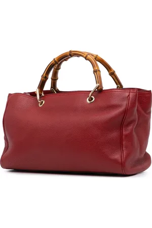 Gucci Sacs bandoulière, 2016-2024 Medium Calfskin Bamboo Shopper Satchel en