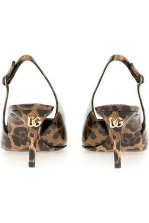 Dolce & Gabbana Escarpins, Sling Back With Spotted Print en