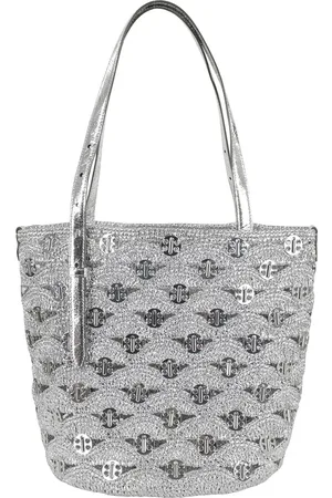 Paco rabanne Sacs à main, Raffia Lurex Shoulder Bag With Double Handles en