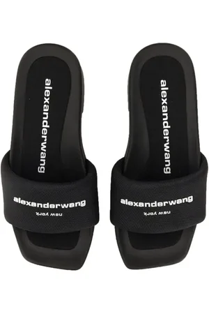 Alexander Wang Sandales, Sandalo Slide Platform Con Logo en
