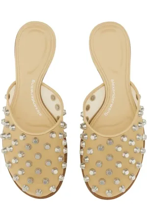Alexander Wang Sandales, "Rhodes"Transparent Sandals With Metallic Studs en