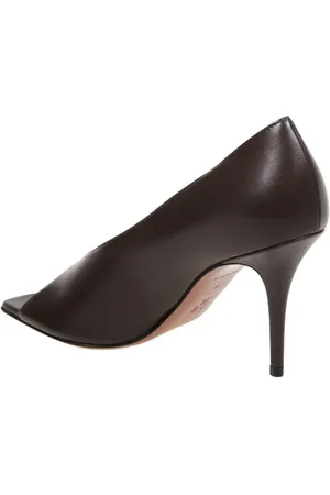 Amina Muaddi Escarpins, Julianne Peep Toe Pump 90 en