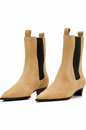 Aeyde Bottes & Bottines, Kiki Leather Pointed Toe Boots en