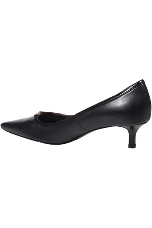 Tory Burch Escarpins, Double T Buckle Kitten Heel Pump 45Mm en