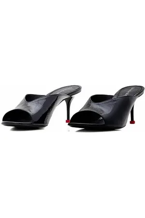 Alexander McQueen Sandales, Leather Mule Sandals en