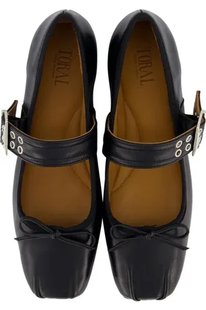 Toral Ballerines, Dames Astrid Loafer Zwart en