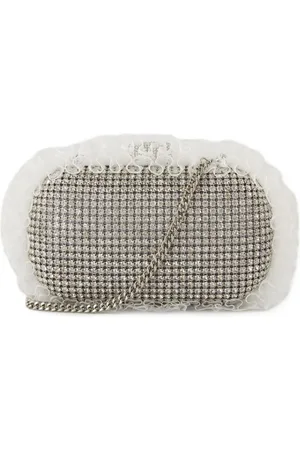 Self-Portrait Petits sacs à main, Crystal Lace Detail Clutch