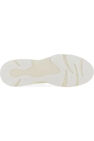 Stuart Weitzman Sneakers, Textured White Sneakers With Prominent Logo en