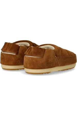 Moon Boot Mules & Slides, MOON BOOT BAND SUEDE COGNAC SLIPPER en