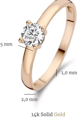 Isabel Bernard Bijouterie, La Concorde Joelle 14 Karat Ring With Zirconia en
