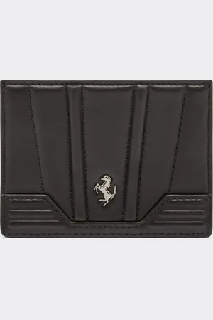 FERRARI Porte-cartes En Cuir Verni - Portefeuilles Et Petite Maroquinerie Os
